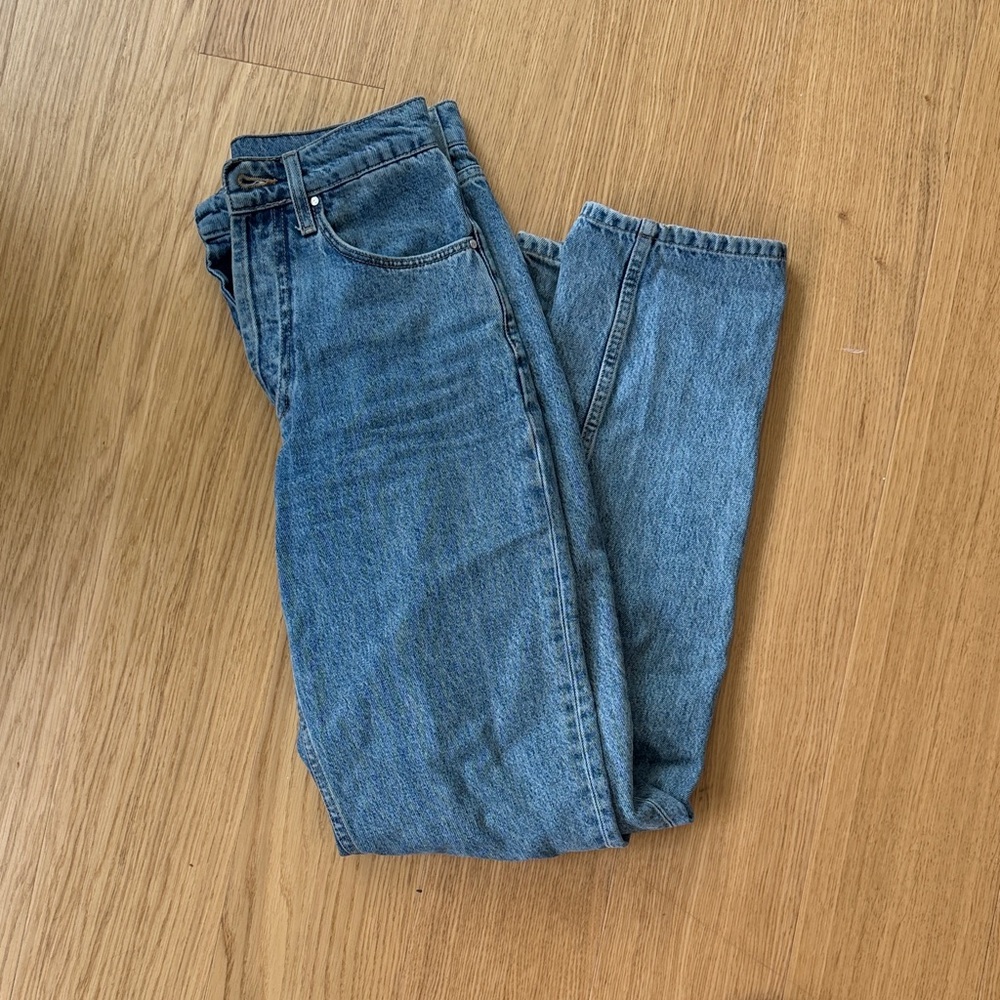 Classic Blue High-Waist Denim Jeans